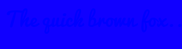 Image with Font Color 0000FF and Background Color 1000FF